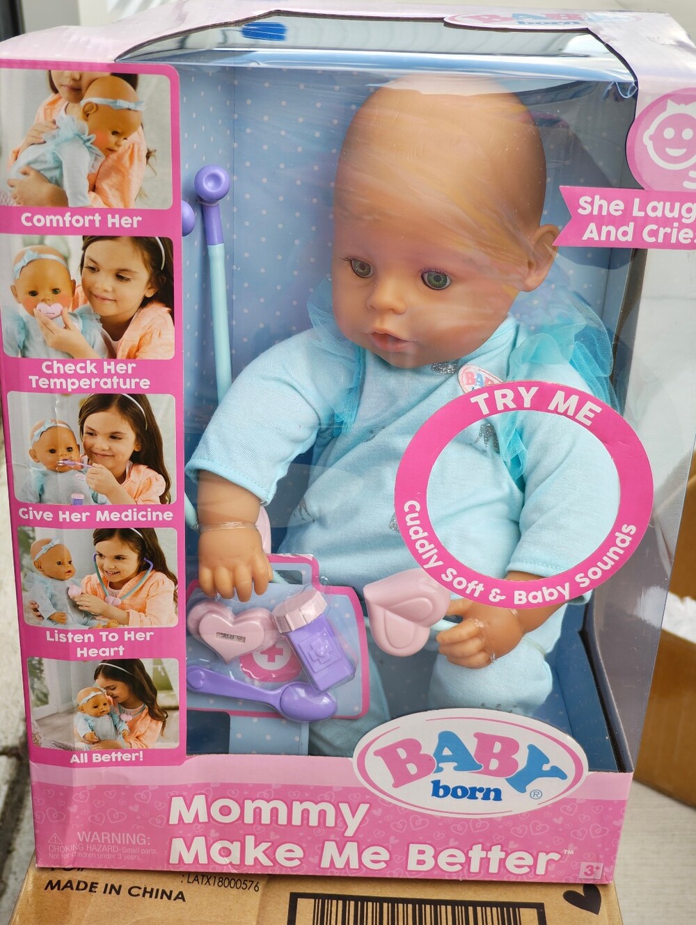 MGA Entertainment Baby Born Mommy Make Me Better - Green Eyes, Brand New In Box